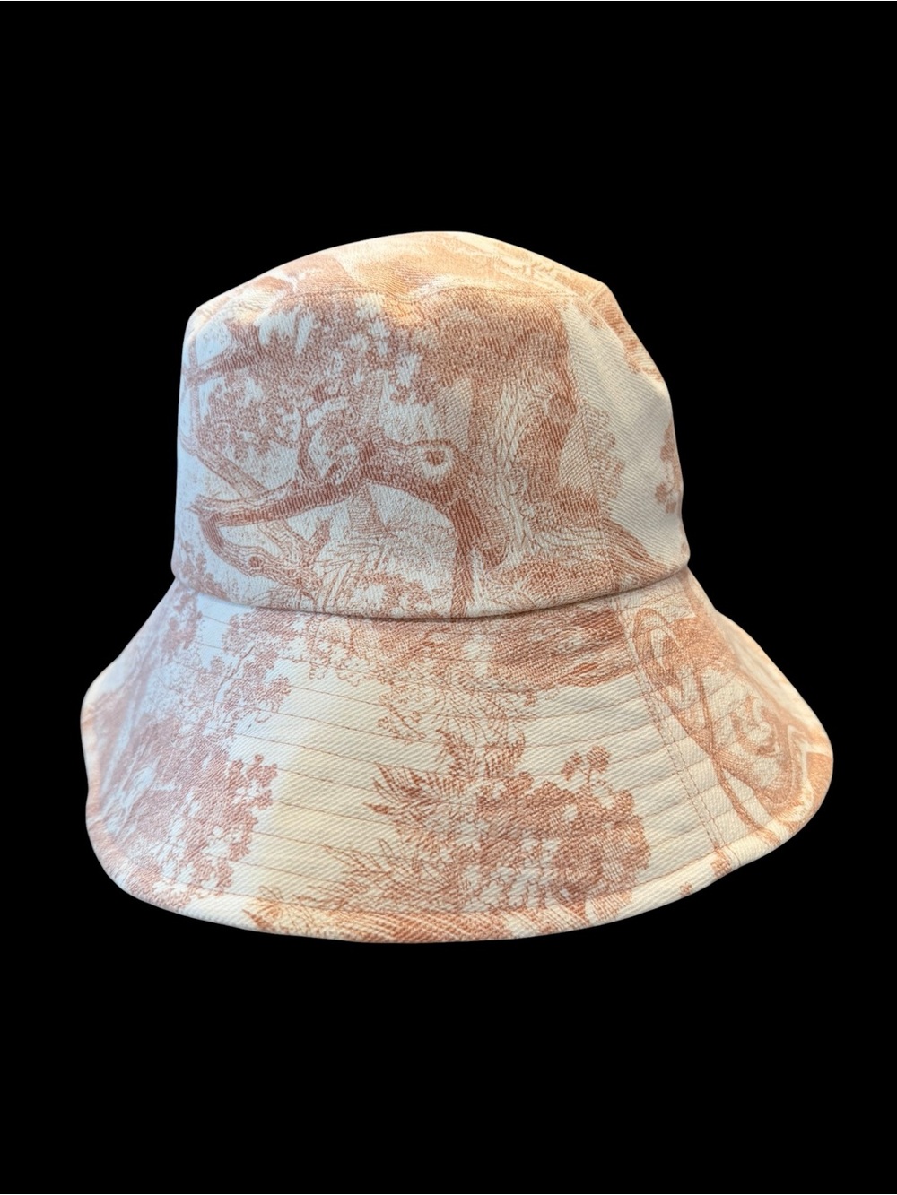 Dior Pink & Cream Lion Motif Bucket Hat - Picture 7 of 8